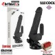Vibrador realístico 2-1 de 185mm con mando · Basecock