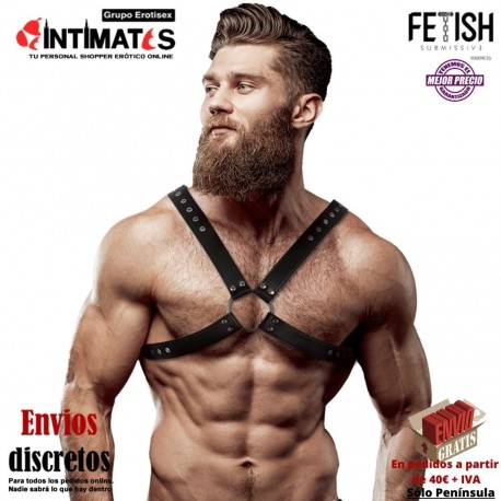 Attitude Pecho Cruzado Harness · Arnés ecopiel hombre · Fetish Submissive