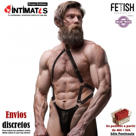 Attitude Jock Strap Harness · Arnés ecopiel hombre · Fetish Submissive