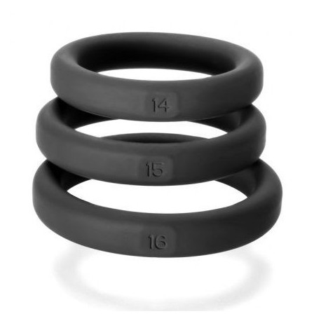 PERFECT FIT XACT FIT KIT 3 ANILLOS DE SILICONA - 3.5 CM, 3.8 CM Y 4 CM