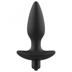 ADDICTED TOYS  MASAJEADOR PLUG ANAL CON VIBRACIÓN NEGRO