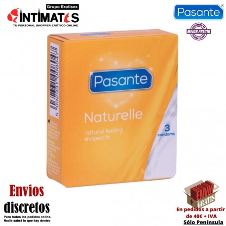 Naturelle · Preservativo natural clásico 3u · Pasante