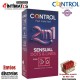 Sensual Dots & Lines · 6 Condones + Geles · Control