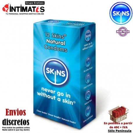 Natural 12 Condoms · Mix de preservativos · Skins