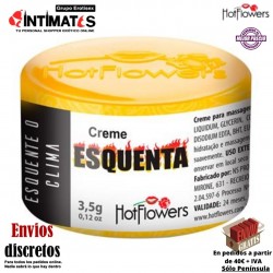 Esquenta · Crema  íntima efecto calor · Hot Flowers