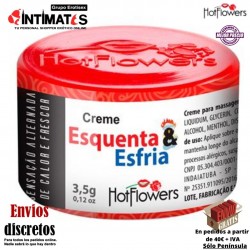 Esquenta - Esfria · Crema  íntima efecto calor y frescura · Hot Flowers
