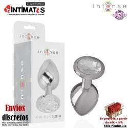 Plug anal decorado con joya de diamante - M · Intense™