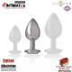 Plug anal decorado con joya de diamante - M · Intense™