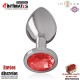 Plug anal decorado con joya de diamante - M · Intense™
