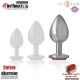 Plug anal decorado con joya de diamante - L · Intense™
