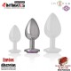 Plug anal decorado con joya de diamante - M · Intense™