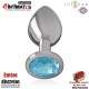 Plug anal decorado con joya de diamante - L · Intense™