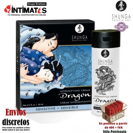 Dragon™ Sensitive · Crema para antes del coito · Shunga