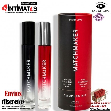 Black & Red Diamond · Kit para parejas de colonia con feromonas · Eye of Love