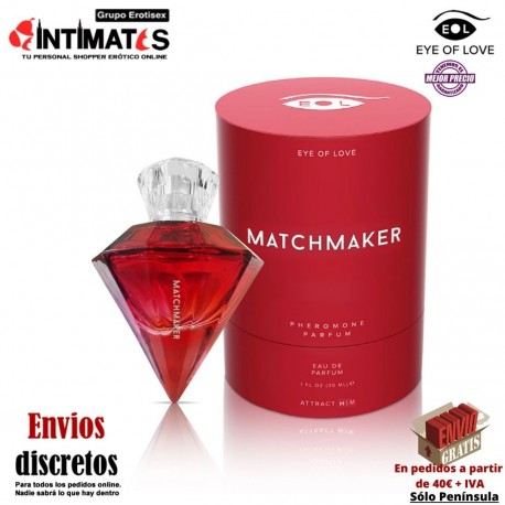 Matchmarker Red Diamond 30ml · Perfume con feromonas para atraer a el · Eye of Love