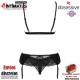 Maderris · Conjunto con sujetador, tanga y liguero · Obsessive