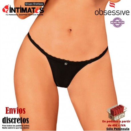 Maderris · Tanga negro de encaje · Obsessive