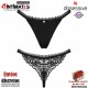 Maderris · Tanga negro de encaje · Obsessive