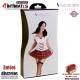 Disfraz de colegiala set blanco/rojo  - TU · Pleasures Lingerie