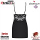 810-CHE-1 · Chemise y tanga negro  · Obsessive