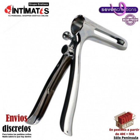 Espéculo anal graduable de metal · Seven Creations