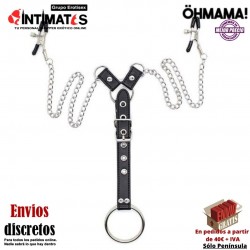 Pinzas para los pezones con cadenas y anillo pene · ÖhMama