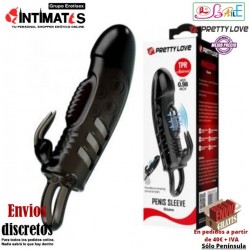 Sloane Penis · Funda con estimulador de clítoris y vibración · Pretty Love