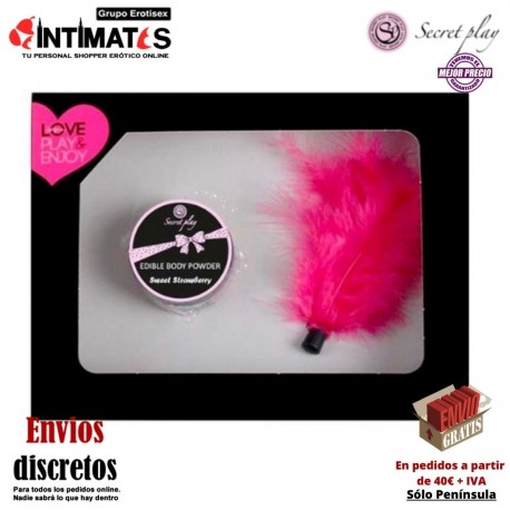 Estuche Polvos Comestibles Fresa · Secret Play