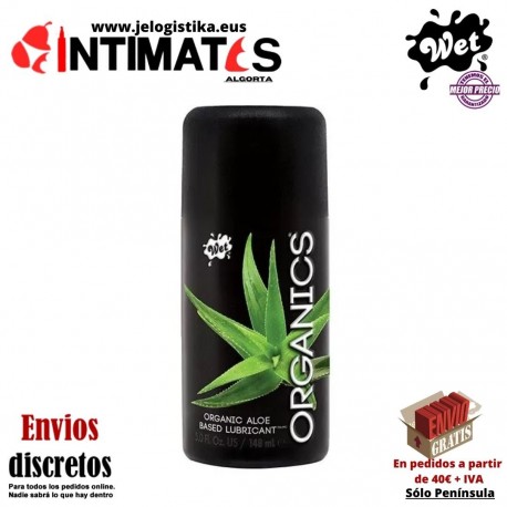 Organics · Lubricante a base de aloe vera 148ml · Wet
