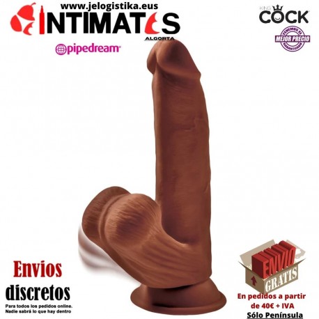 8" Triple Density Cock with Swinging Balls · King Cock Plus