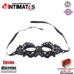 Antifaz de encaje negro · Queen Lingerie