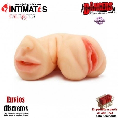 Tight Flip Fucker · Masturbador con 2 orificios vagina/boca · Bangers