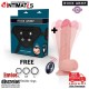 Arnés + Vibrador con rotación Liquid Silicone Apache - 220mm · Rock Army