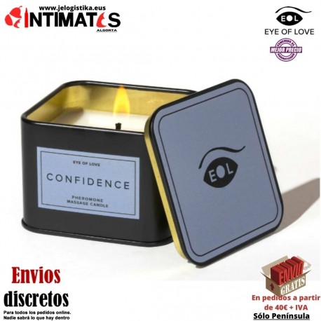 Confidence · Vela de masaje con feromonas ♂ · Eye of Love