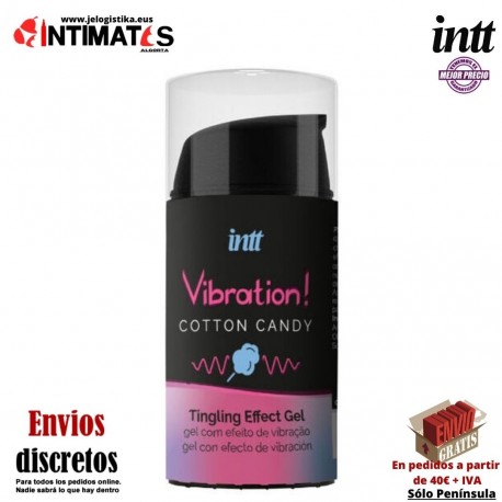 Vibration!  Cotton Candy · Gel excitante unisex  15 ml ·  intt