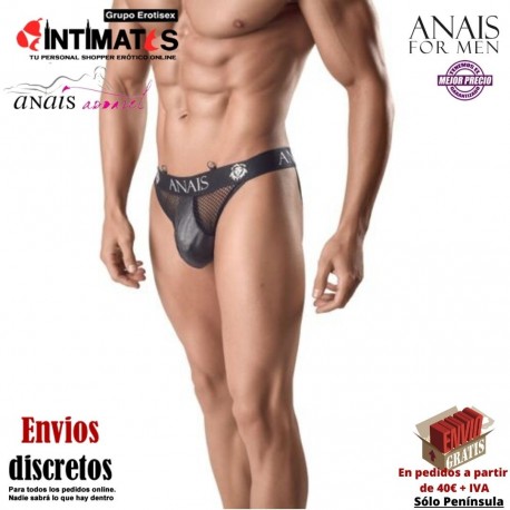 Mod. 01 · Jock strap,  negro de red con trasero al descubierto · Anaïs
