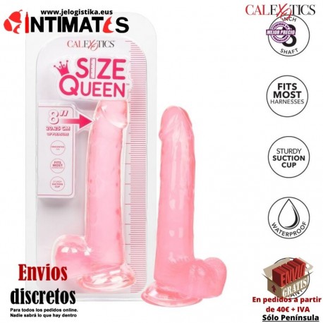 Size Queen® · Consolador firme pero flexible 255mm · CalExotics