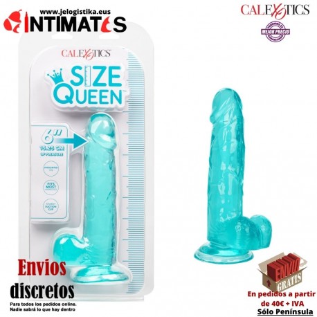 Size Queen® · Consolador firme pero flexible 153mm · CalExotics