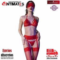CR-4467 · Conjunto de lencería 4 piezas · Chilirose
