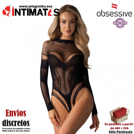 G329 · Bodystocking negro  · Obsessive