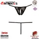 NOK 119 · Tanga de encaje floral con la entrepierna abierta · No:Xqse