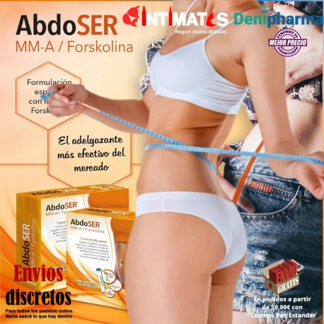 Abdoser 16 sticks · Elimina la grasa visceral · Denipharma