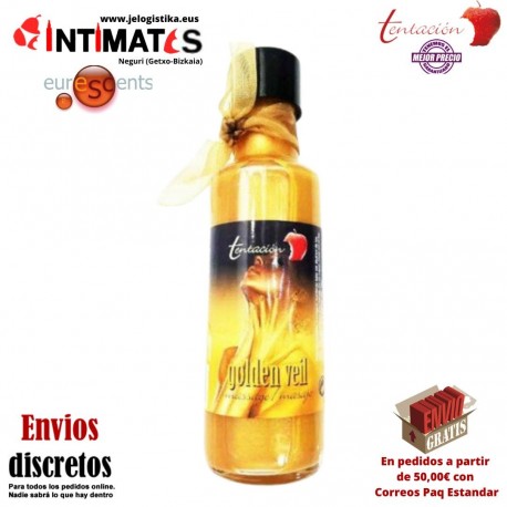 Golden Veil · Loción masaje dorado · Tentación