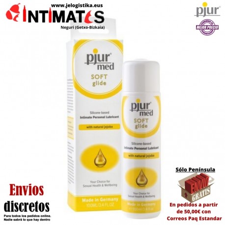 Med Soft Glide 100 ml · Lubricante base silicona · Pjur
