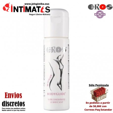 Bodyglide Woman 100ml · Lubricante de silicona súper concentrado · Eros