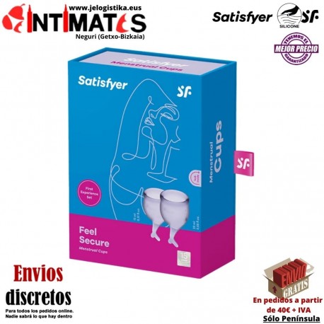 Feel Secure · Copas menstruales · Satisfyer