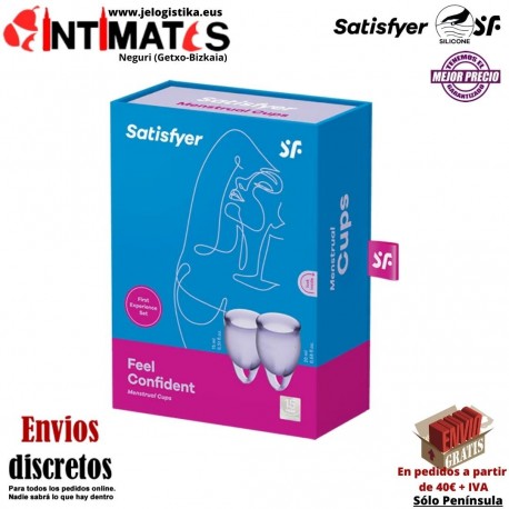 Feel Confident · Copas menstruales · Satisfyer