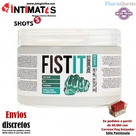 Fist-it Anal Submerge 500ml · Lubricante 100% puro · PharmQuest