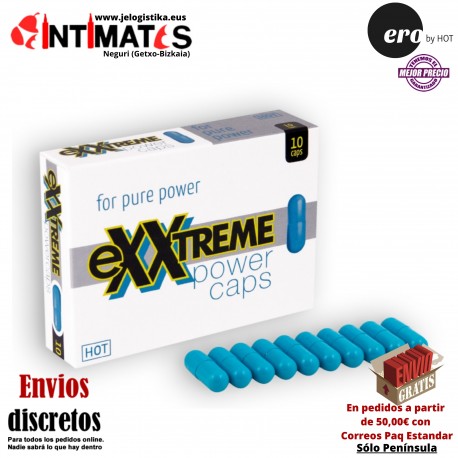 eXXtreme power · Capsulas estimulantes para el hombre - 10 uds · Hot