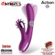 No. Three · Vibrador rotador con bolas giratorias 360º y rueda estimuladora · Action